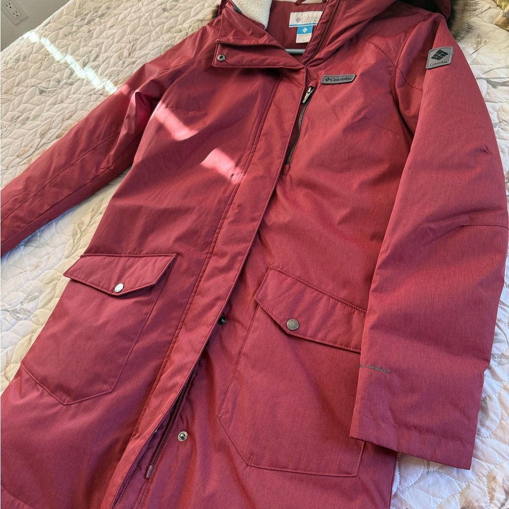 Columbia Burgundy Hooded Jacket